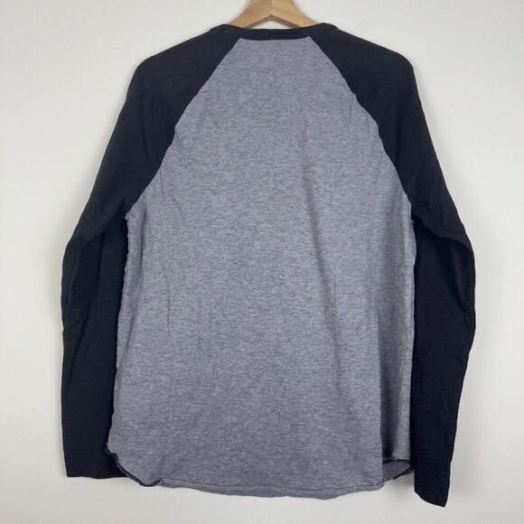 TRUE RELIGION TRBJ Skull Raglan LS MEN T-SHIRT Grey/Black Y2K Grunge Sz M $99 - Picture 6 of 13